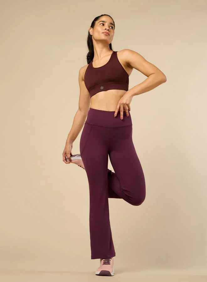Cult Women Wine Performance Flare Pants